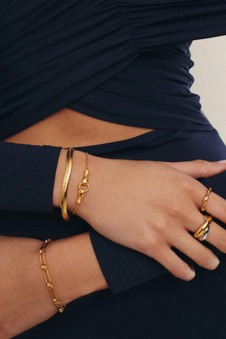 Harris Reed In Good Hands Slider Bracelet Gold