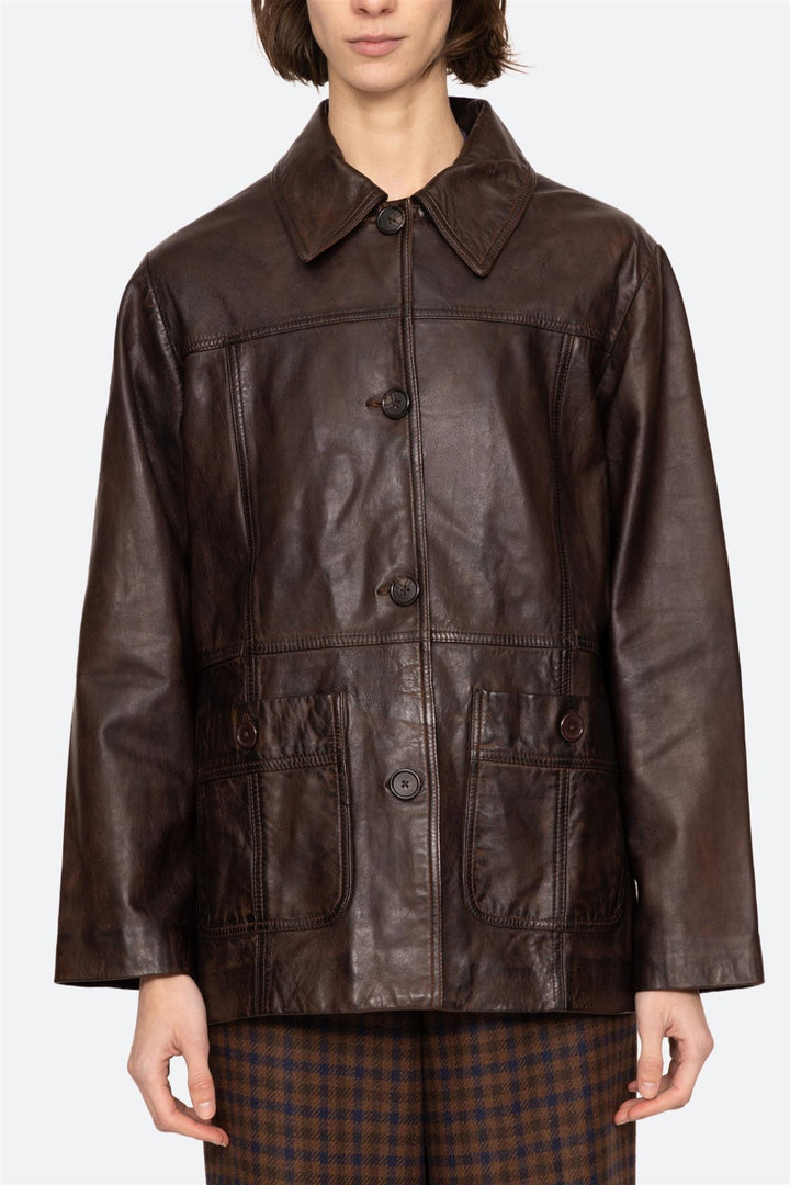 Lenoir Leather Jacket Chocolate