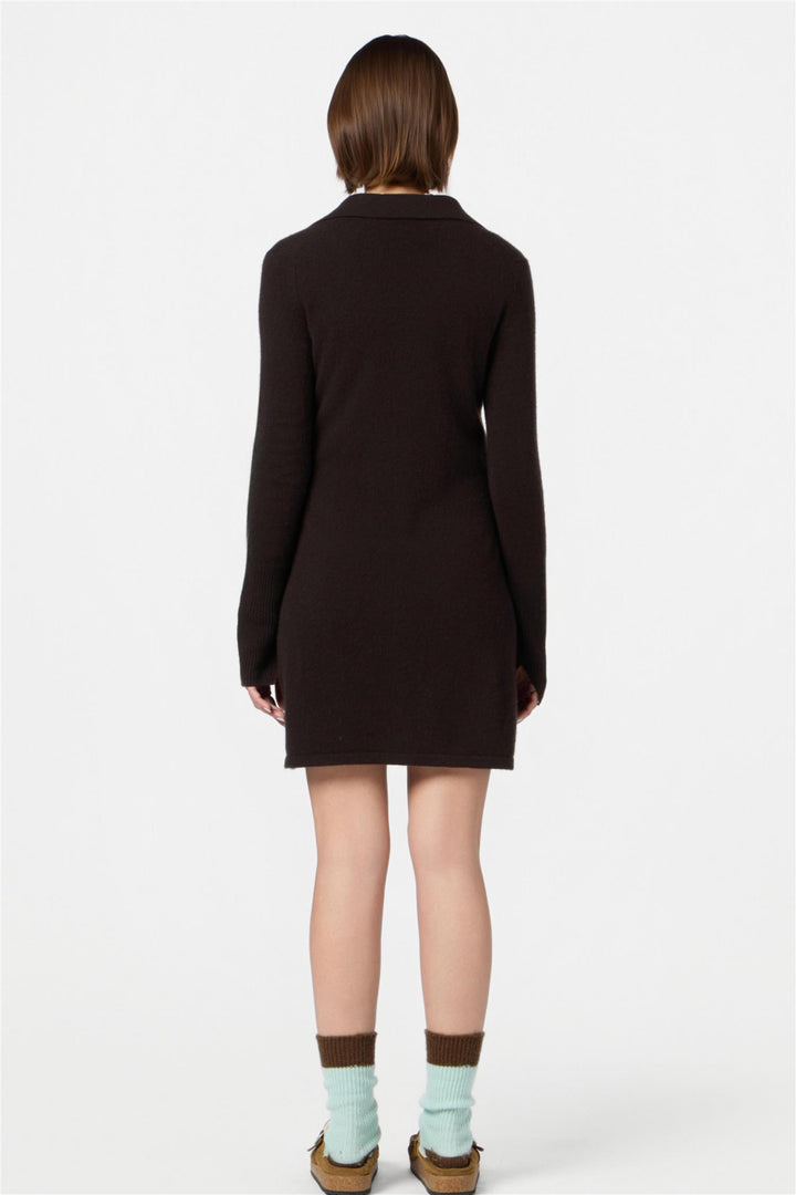 Mini Showtime Shirt Dress Burnt Cocoa