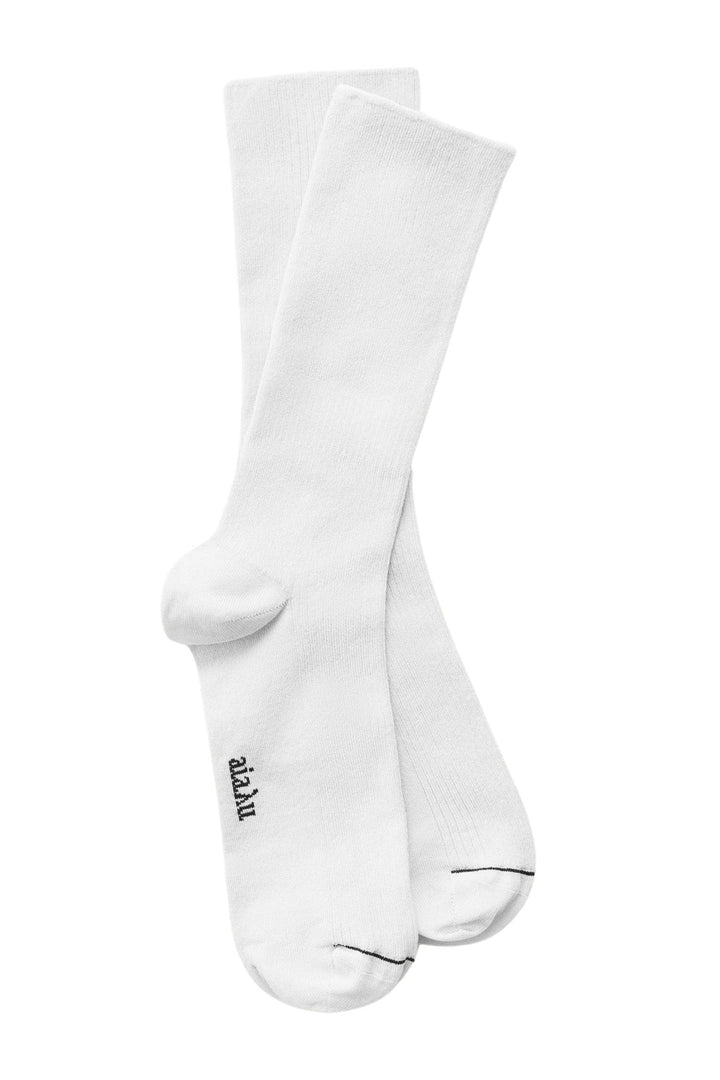 Cotton Rib Socks White