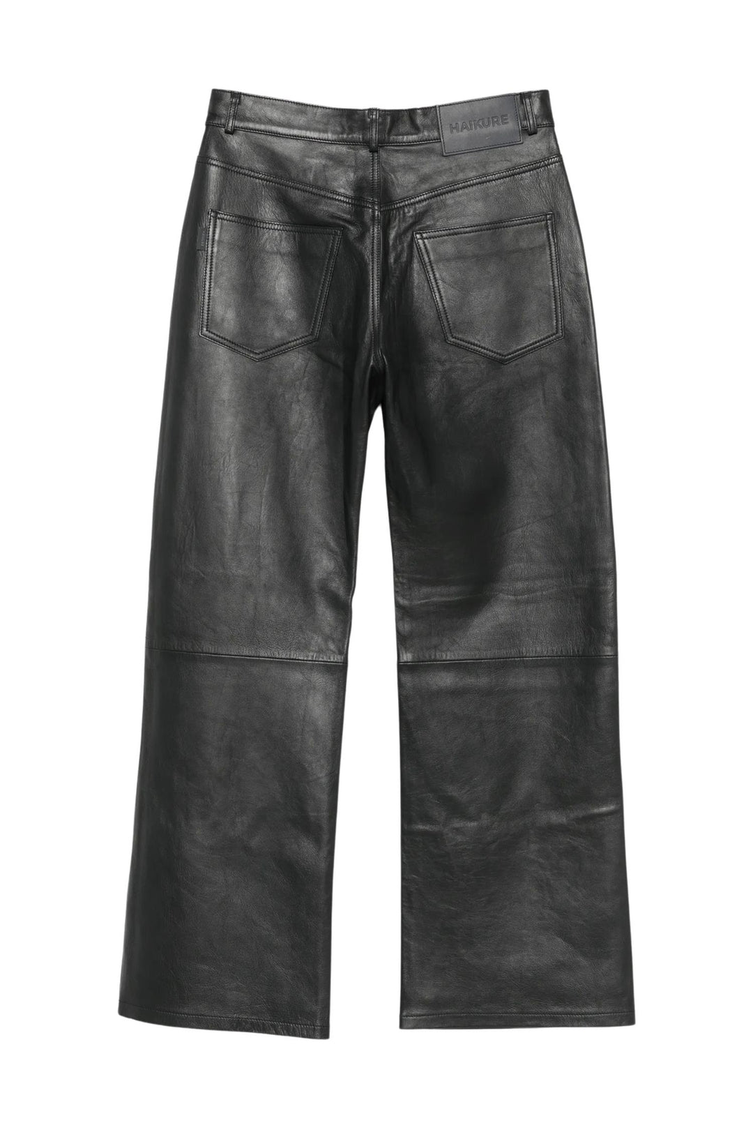 Winny Silky Leather Pants Black