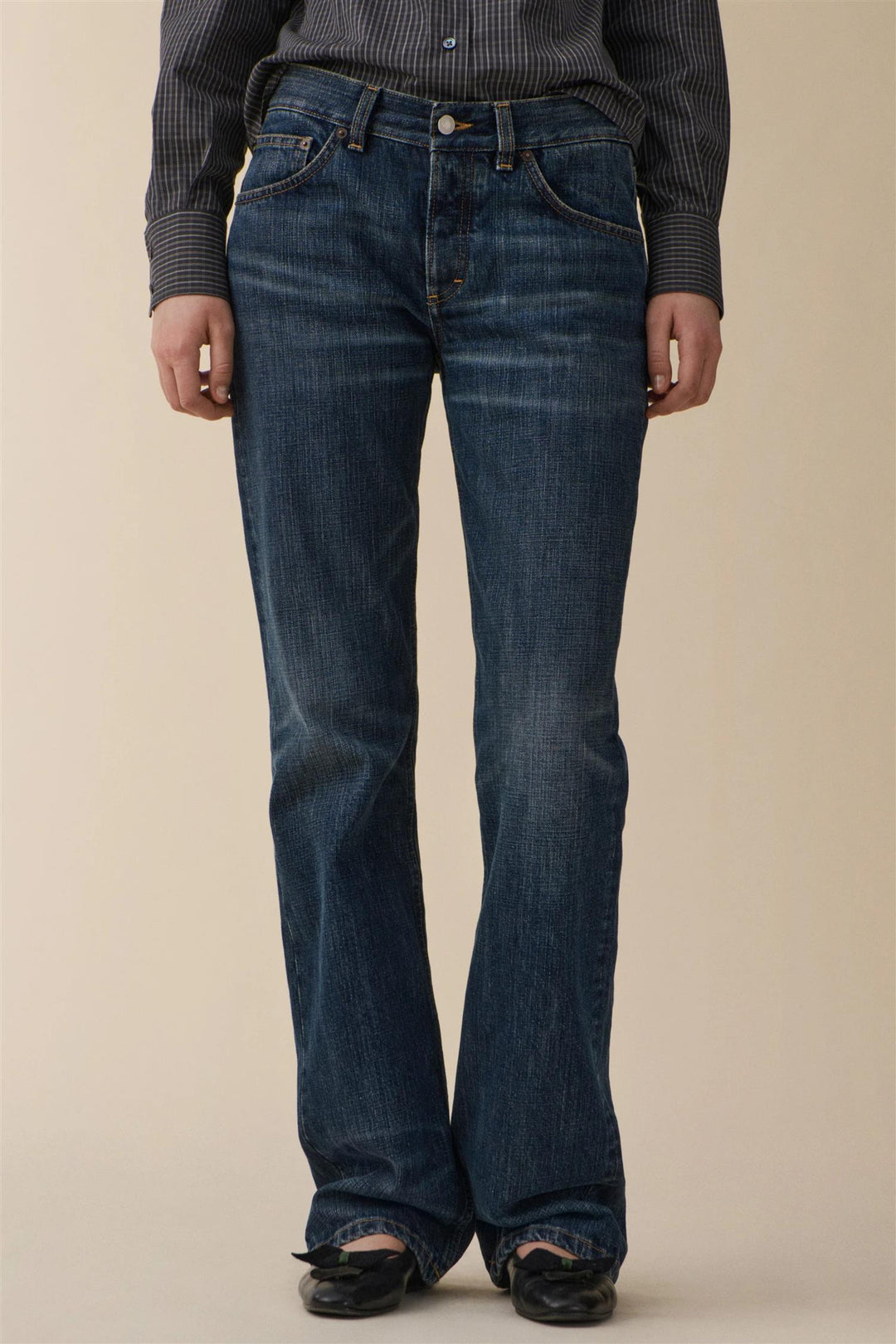 Kyoto Droit Dark Blue Righe