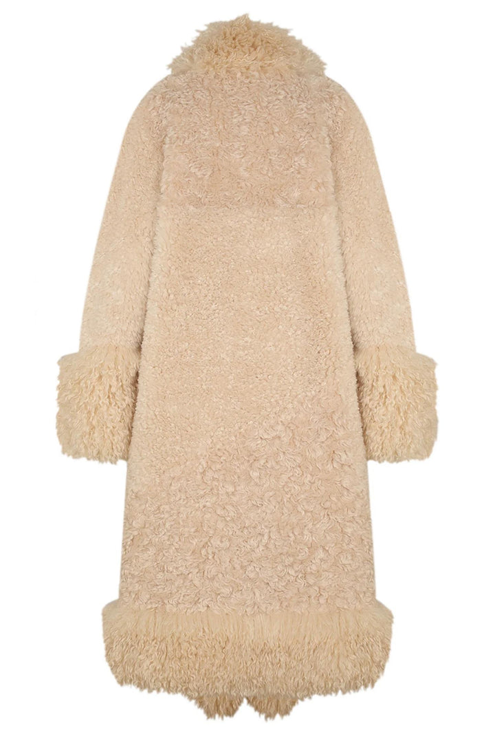 Bernie Faux-Fur Coat Beige