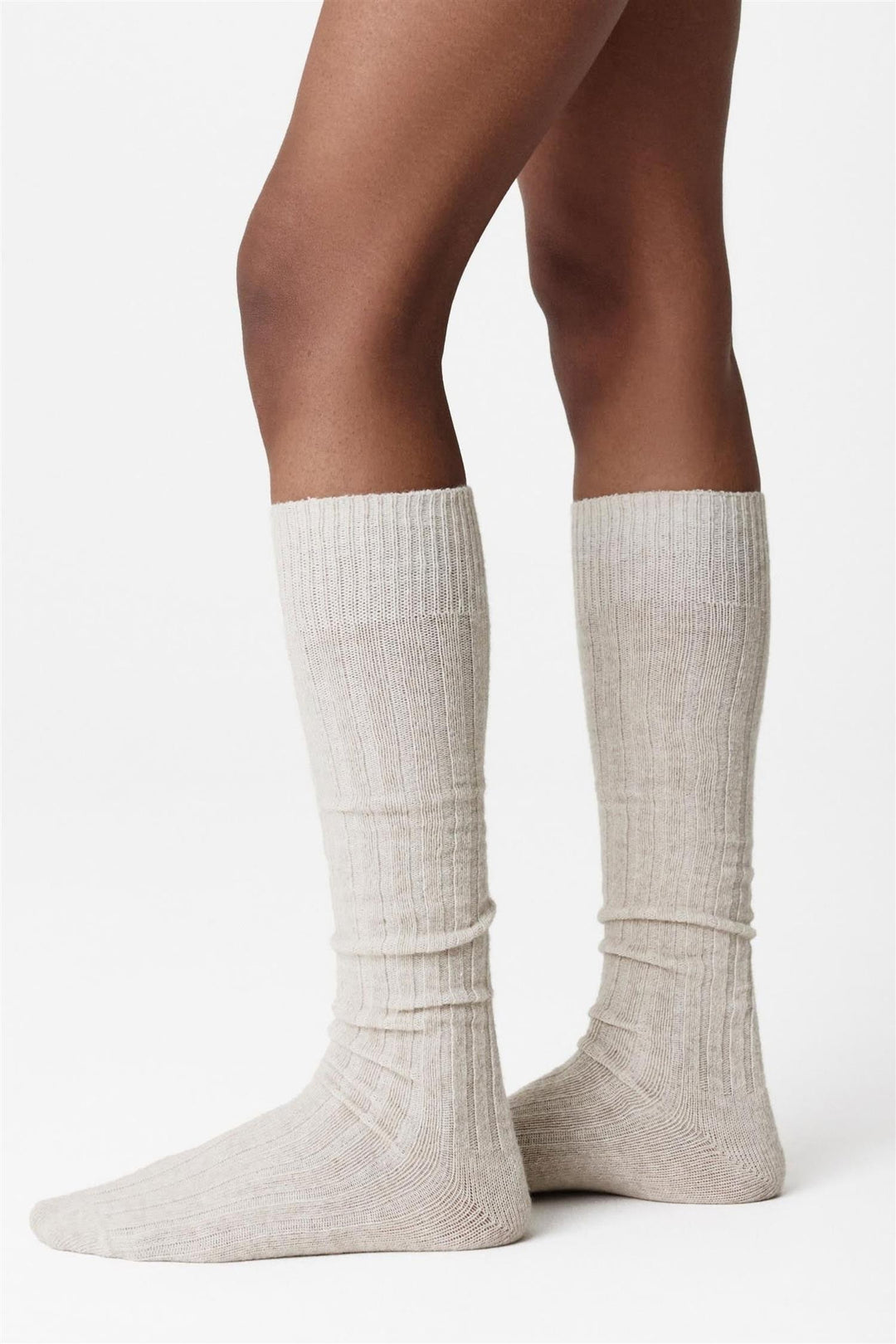 Bodil Chunky Knee-Highs Oat