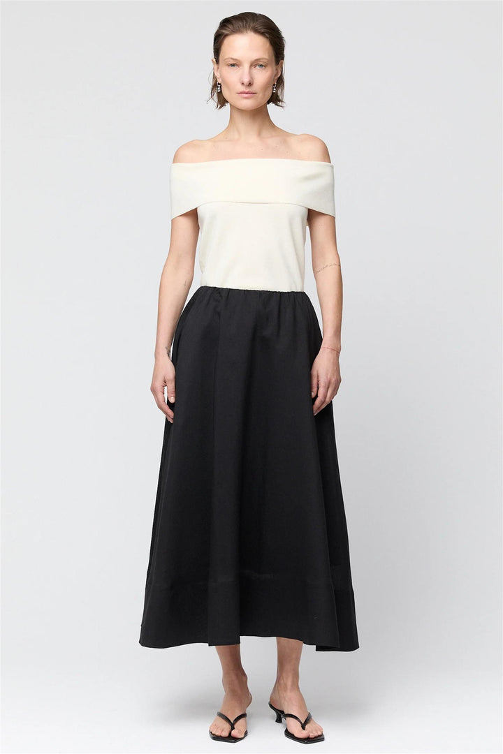 Vivienne Organza Skirt Jet Black