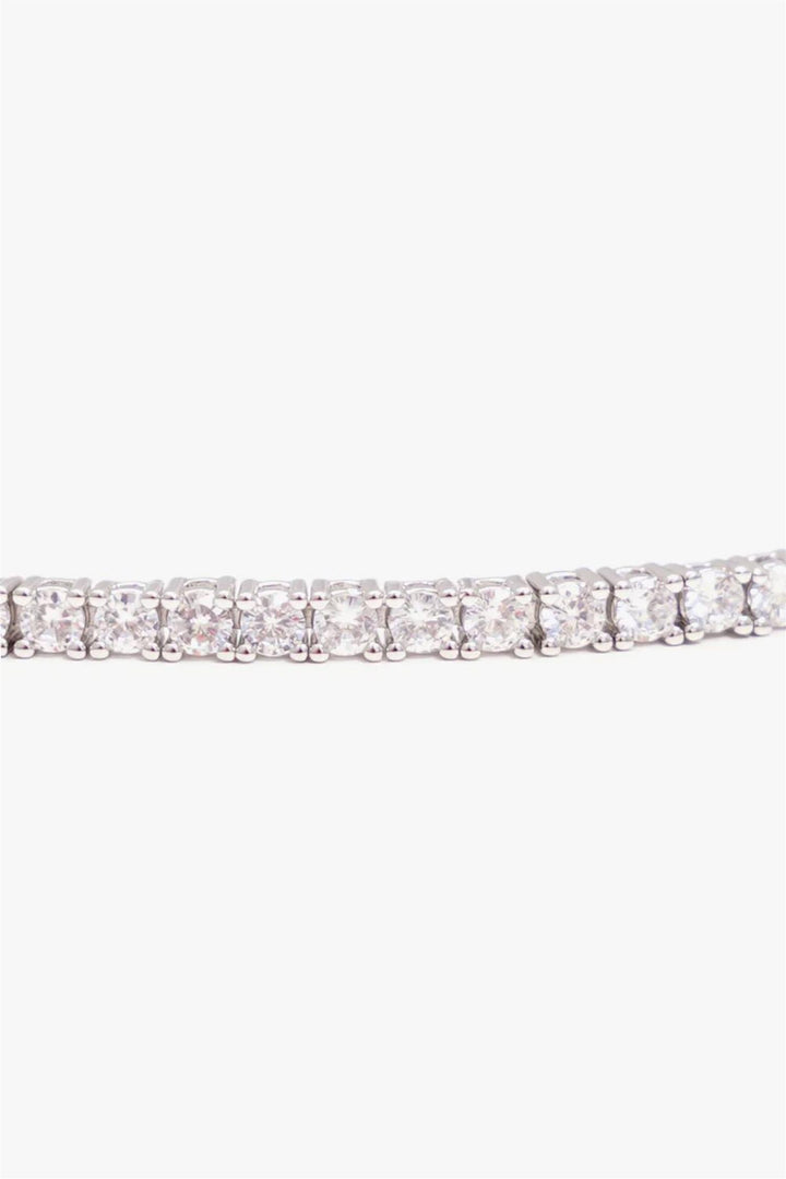 Tennis Bracelet White Silver