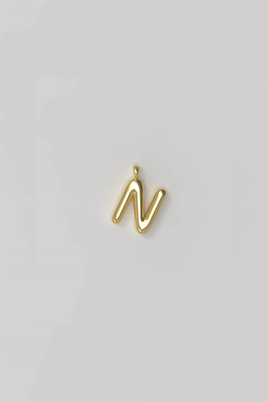 Letter Charm Small Plated