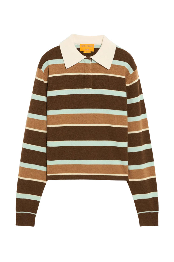 Cropped Stripe Rugby Chestnut Combo