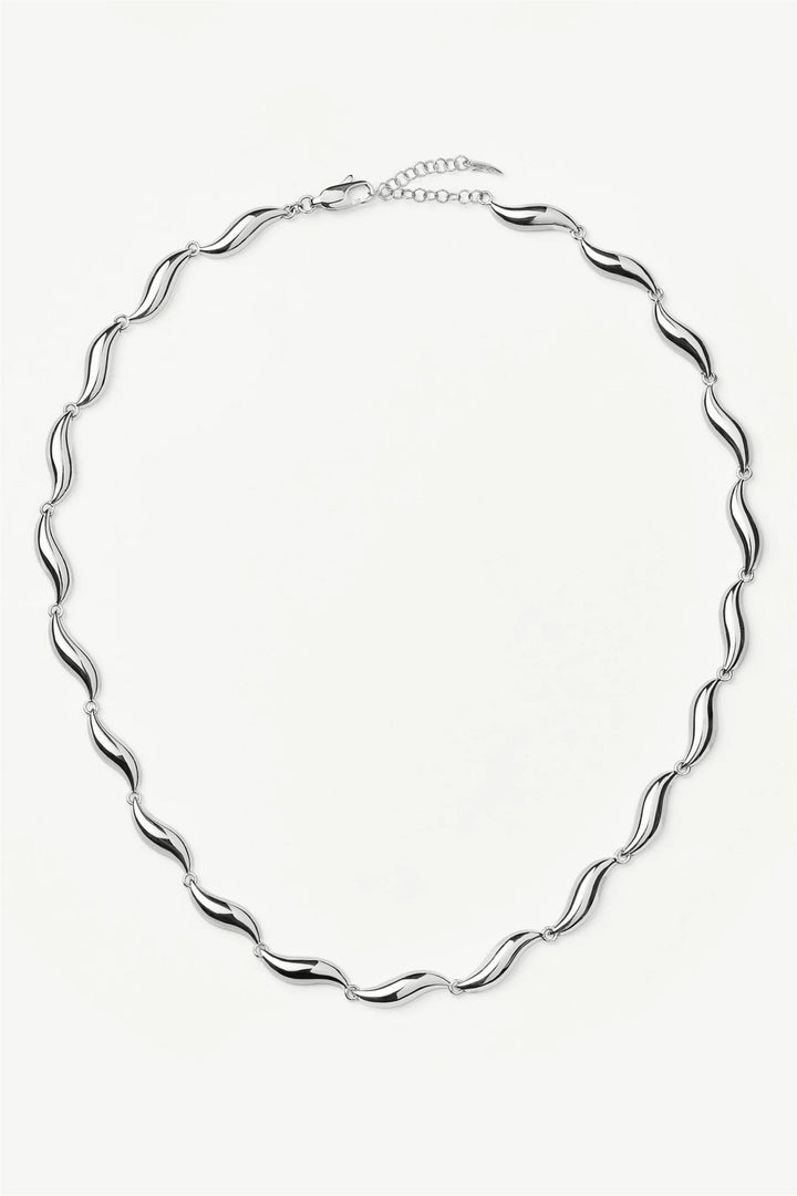 Savi Signature Link Chain Necklace Silver