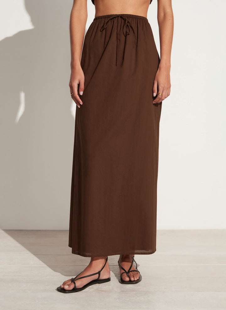 Jaddha Maxi Skirt Chocolate