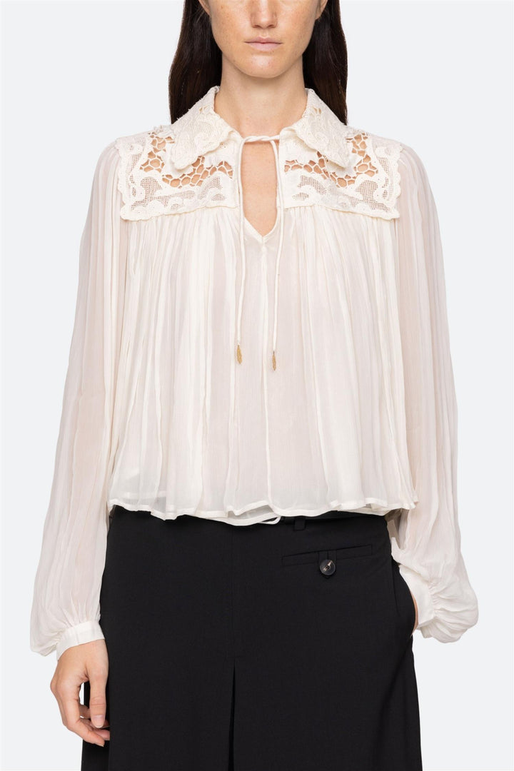 Daphne Long Sleeve Top Cream