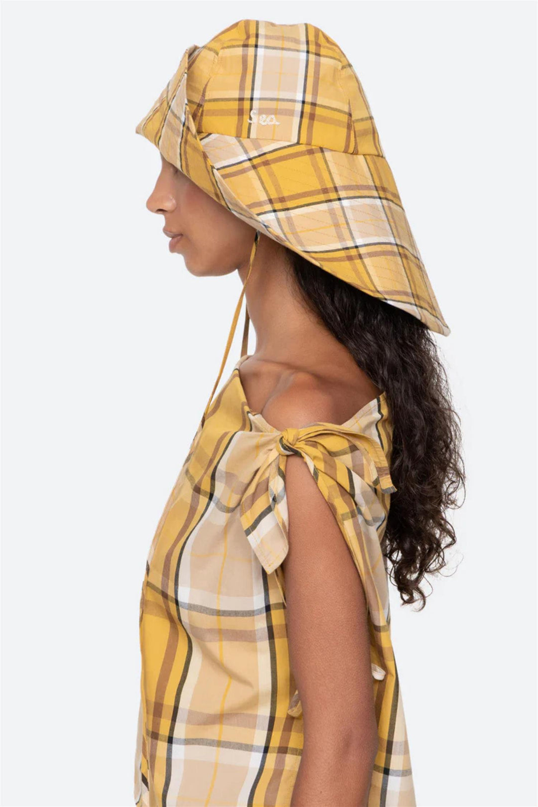 Copeland Plaid Hat Yellow