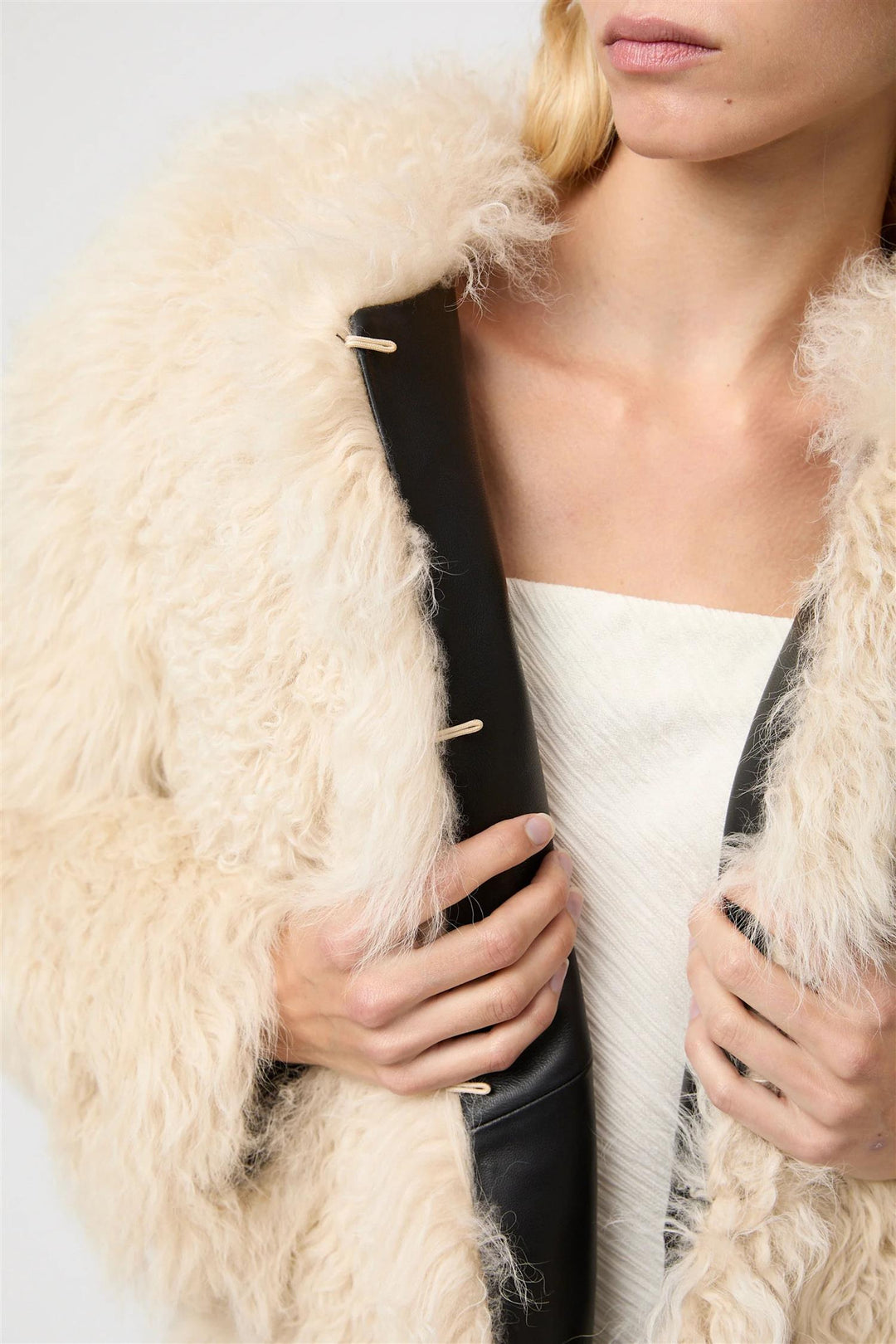 Como Shearling Jacket Whitecap Gray