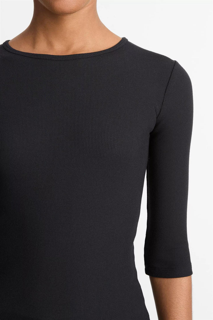 Elbow Sleeve Crew Black