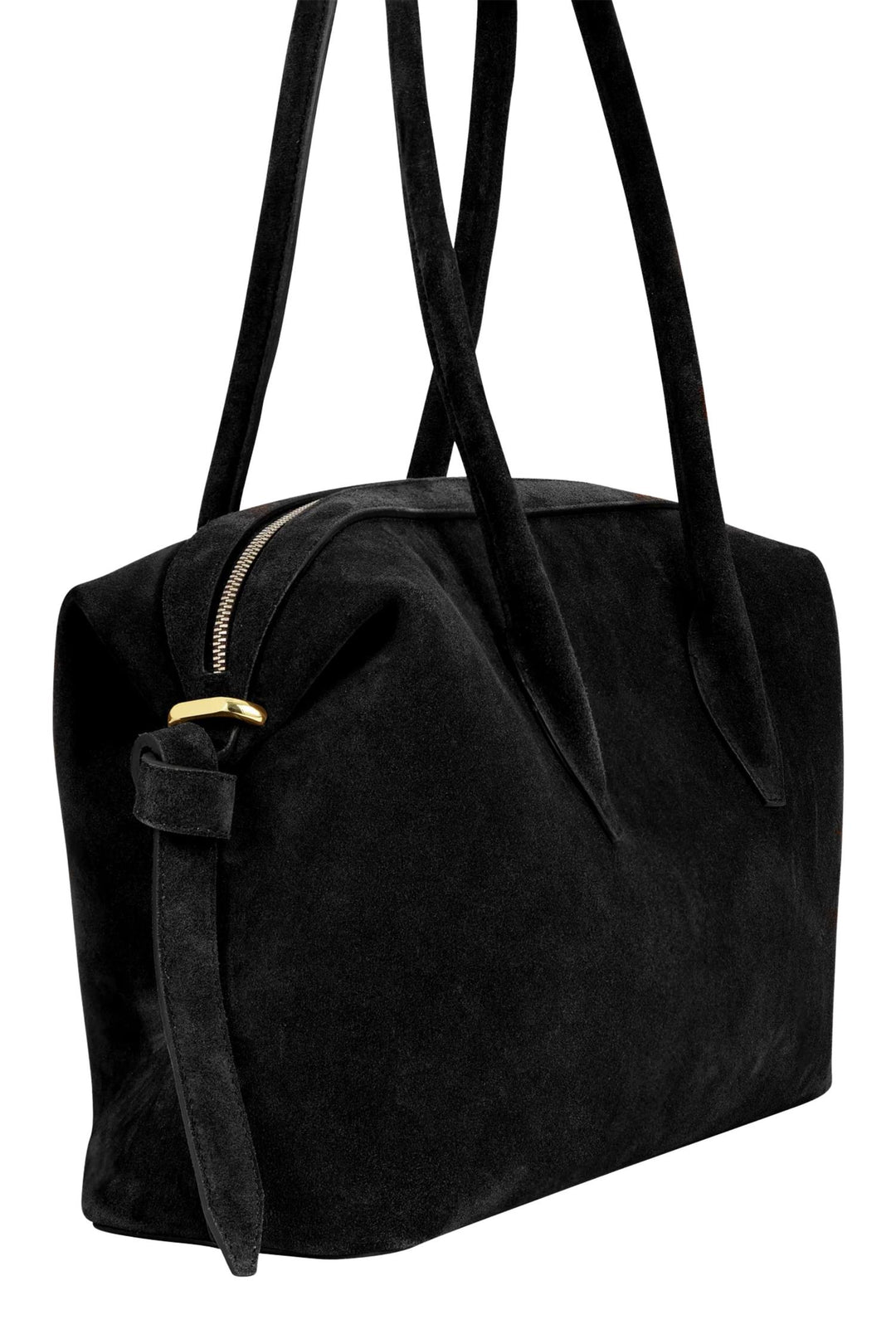 Brioche Duffle Suede Leather Black