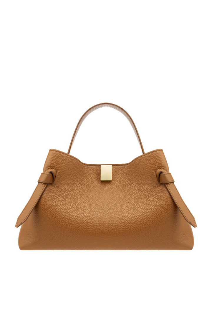 Gyoza Pebble Grain Leather Hazel