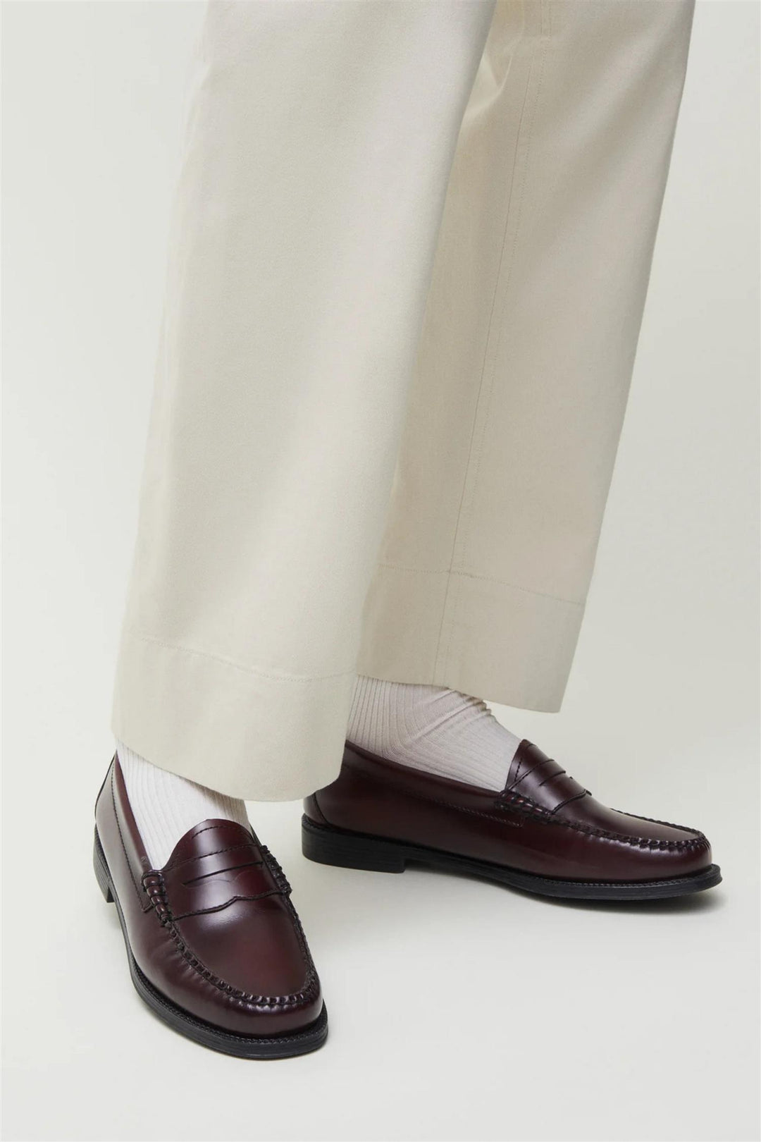 Cotton Rib Socks White