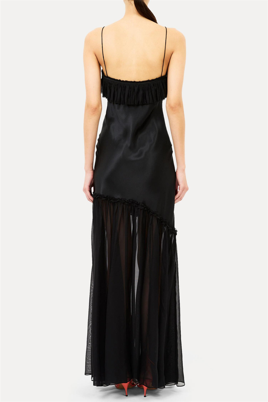 Elaria Cami Silk Gown Noir