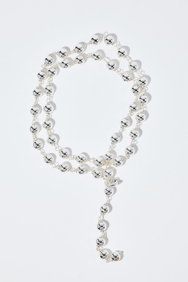 Tiny Sphere Chain Silver