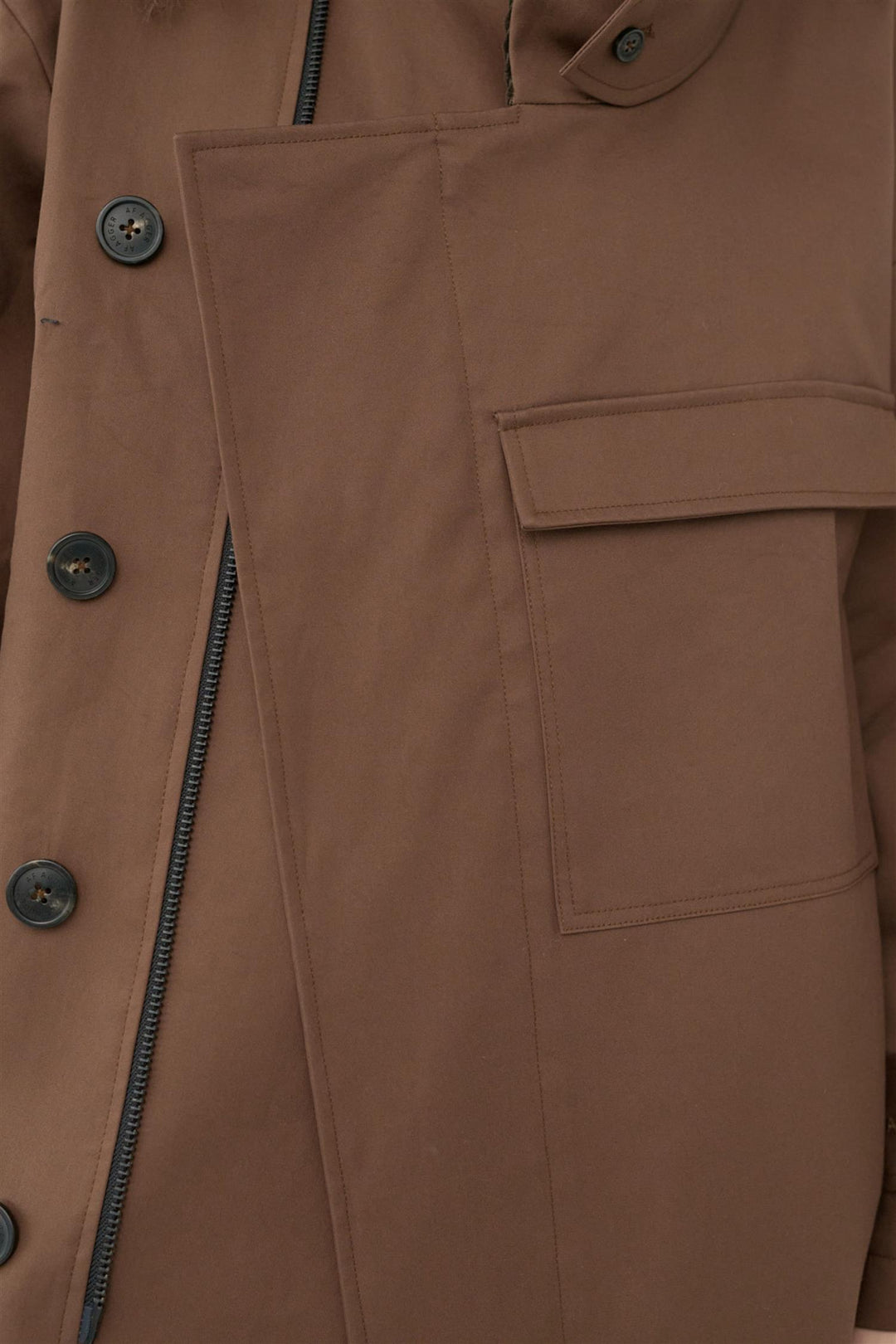Water Resistant Coat Dusty Brown