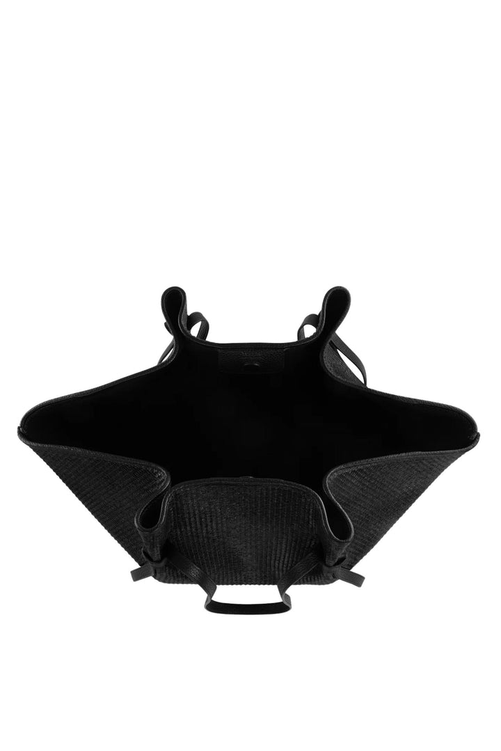 XL Mochi Black Woven Raffia