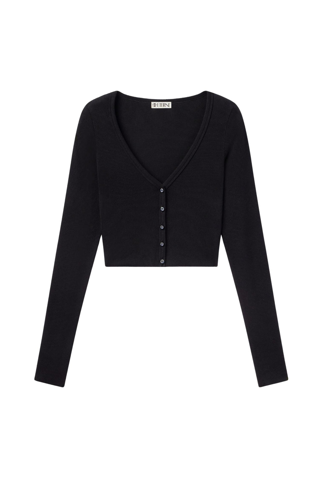 Cropped Cardigan Black