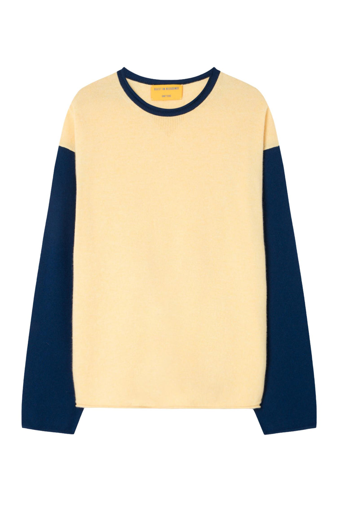 Baseball Oversized Crew Butter/Navy