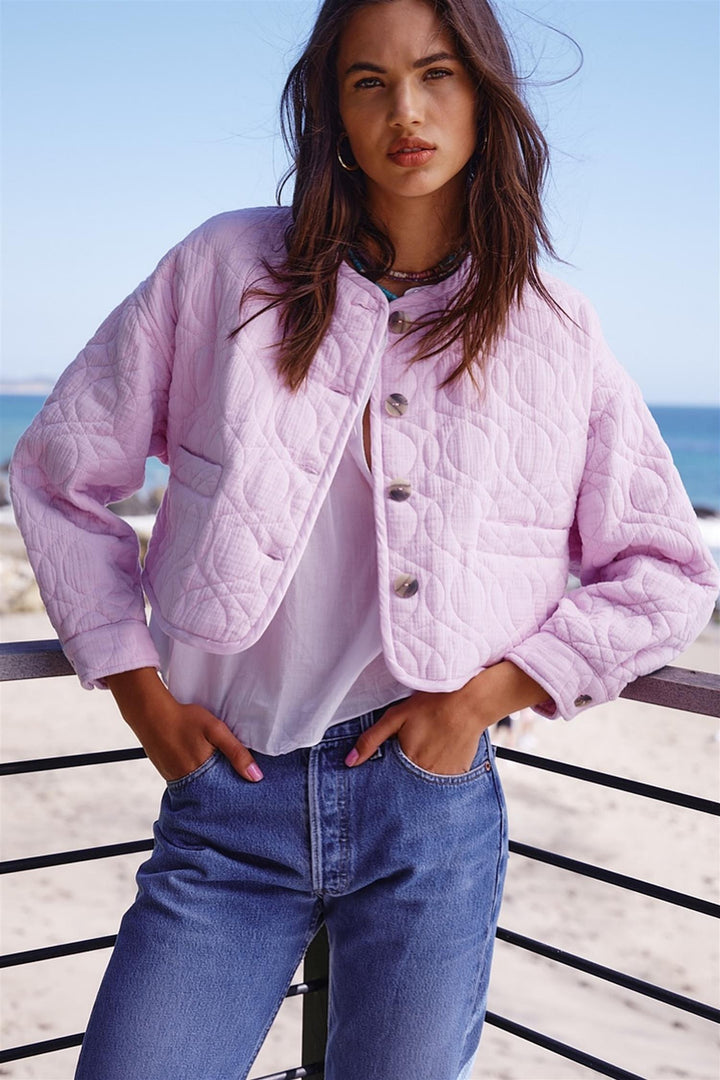 Paley Quilted Jacket Pale Pink