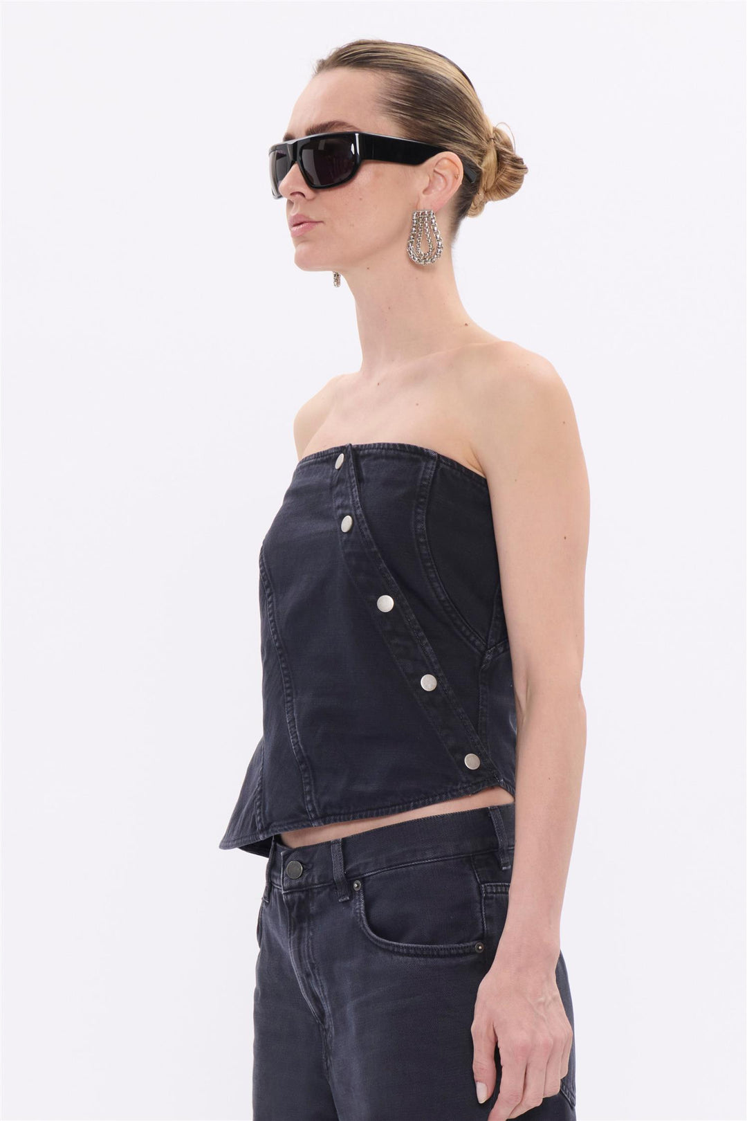 Twist Bustier Top Bull 44 Carbon