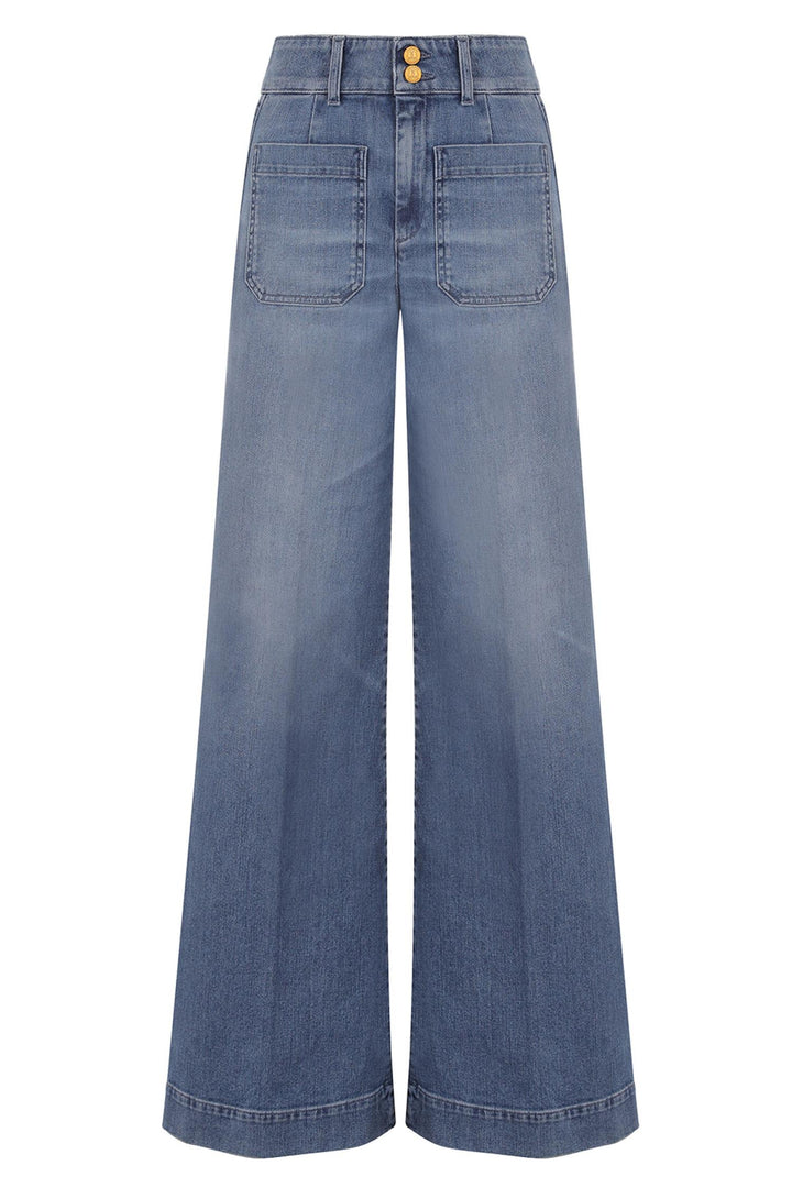 Jane Wide-Leg Jeans Blue Denim