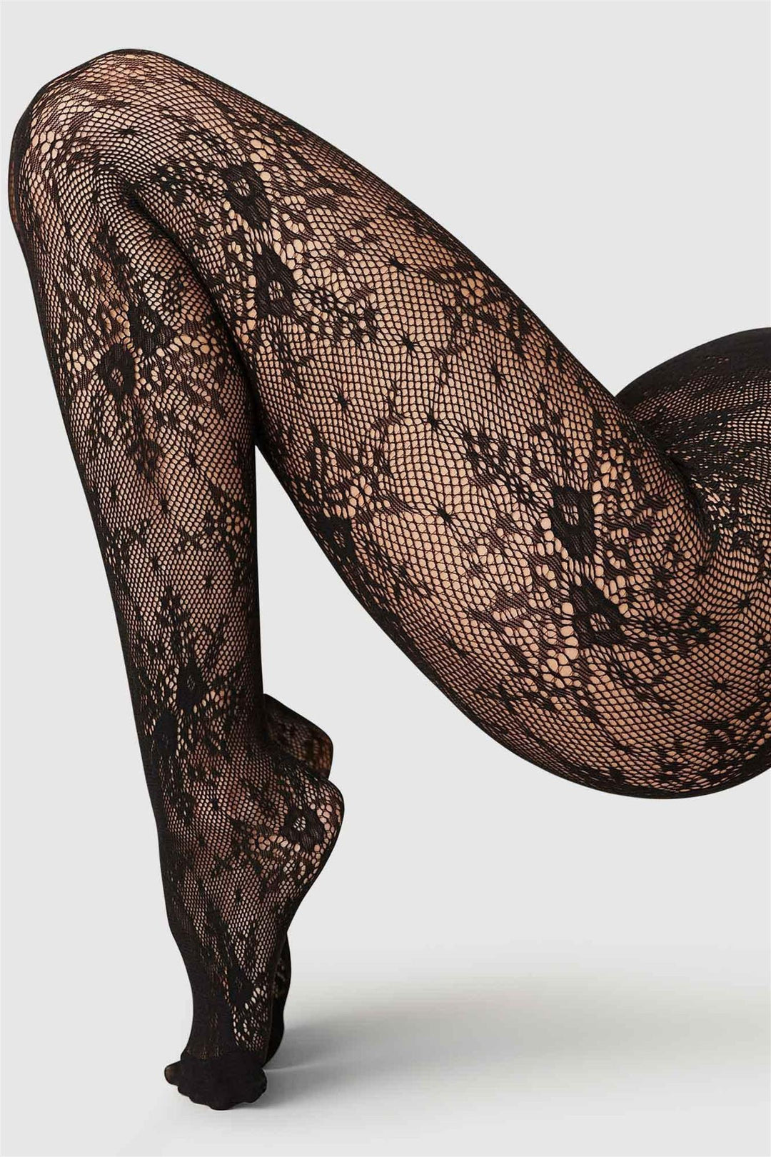 Rosa Lace Tights Black