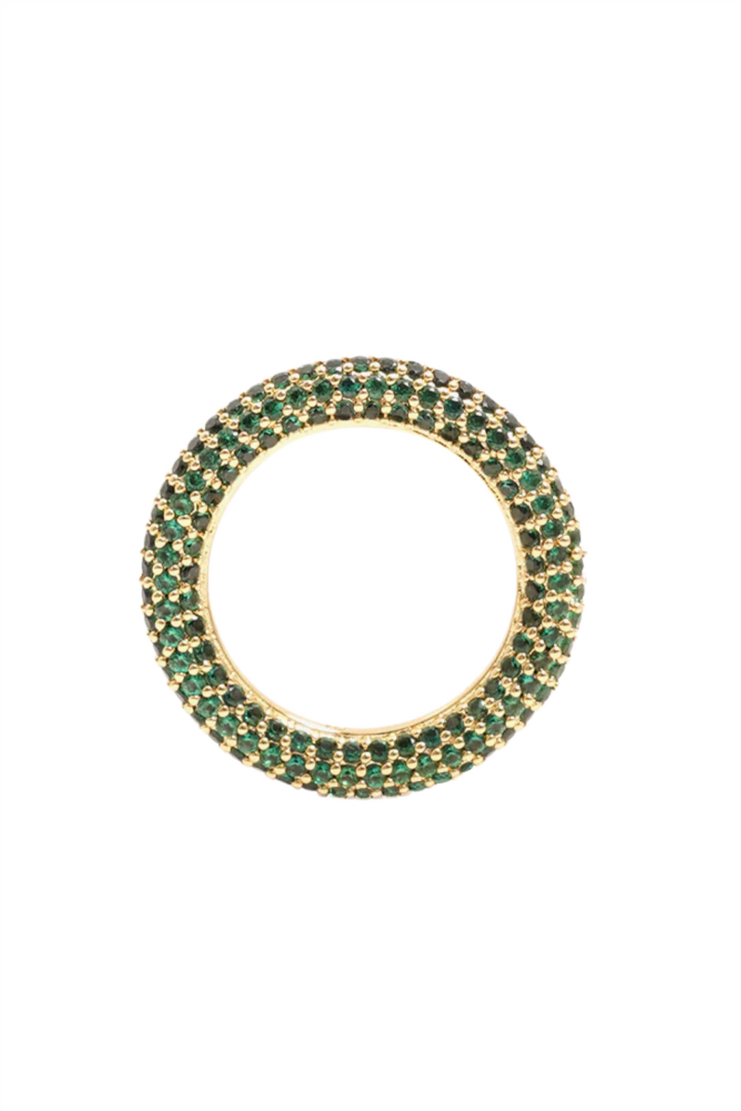 Colorful Ring Green Gold