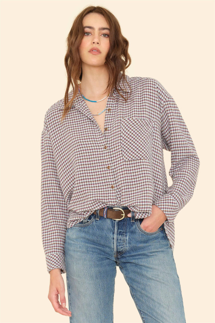 Jordy Shirt Baby Blue Check