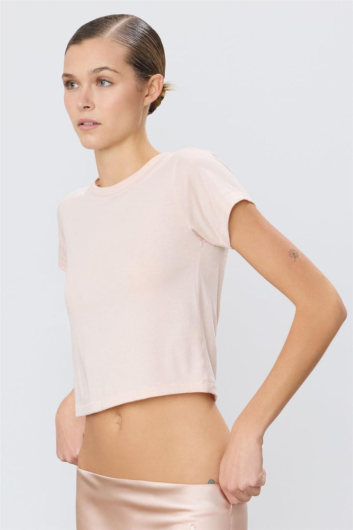 Short Sleeve Baby Tee Dusty Pink