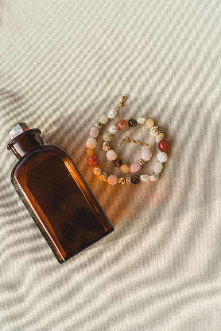 Seaside Necklace Caramel Cream