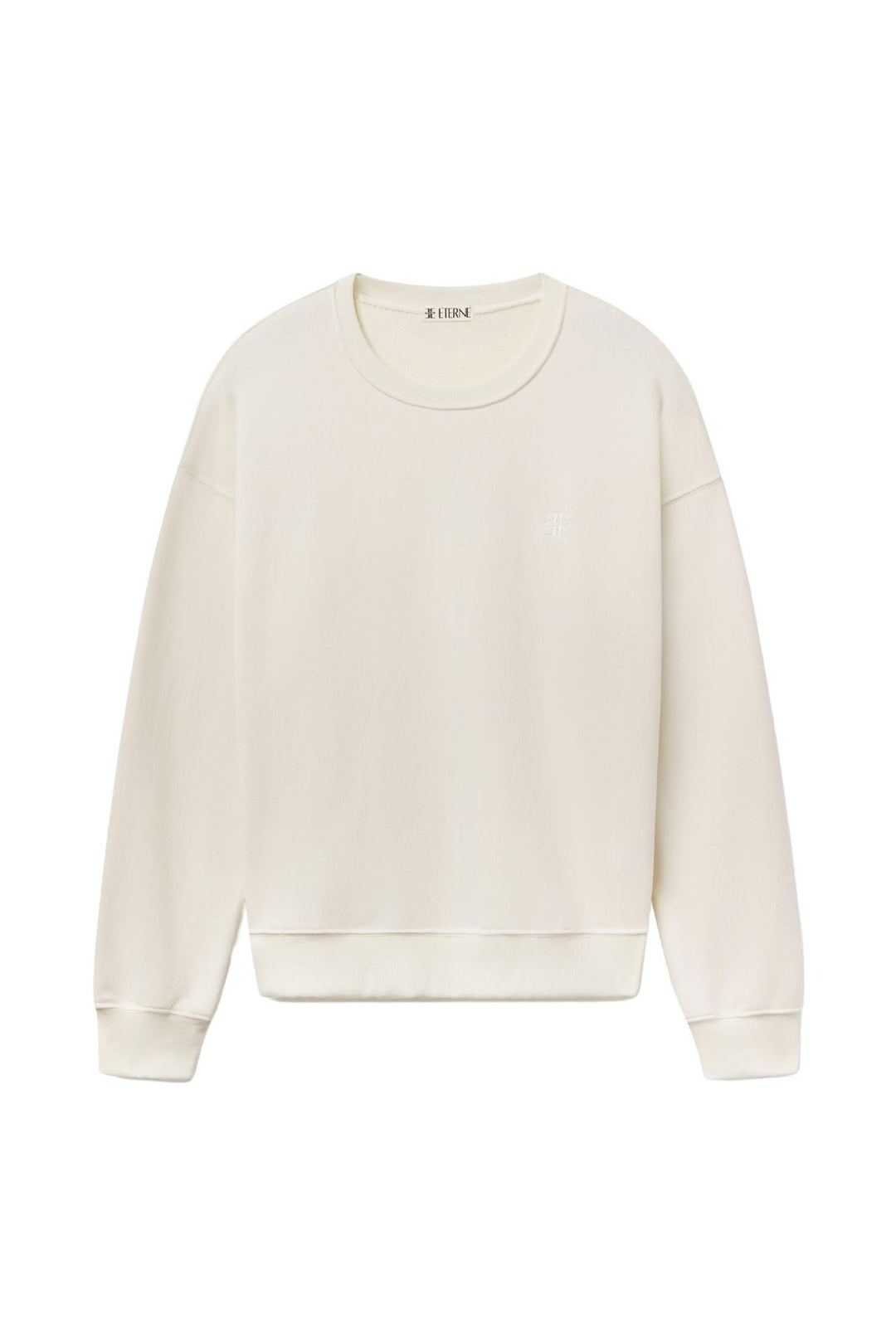 Oversized Crewneck Sweatshirt Cream