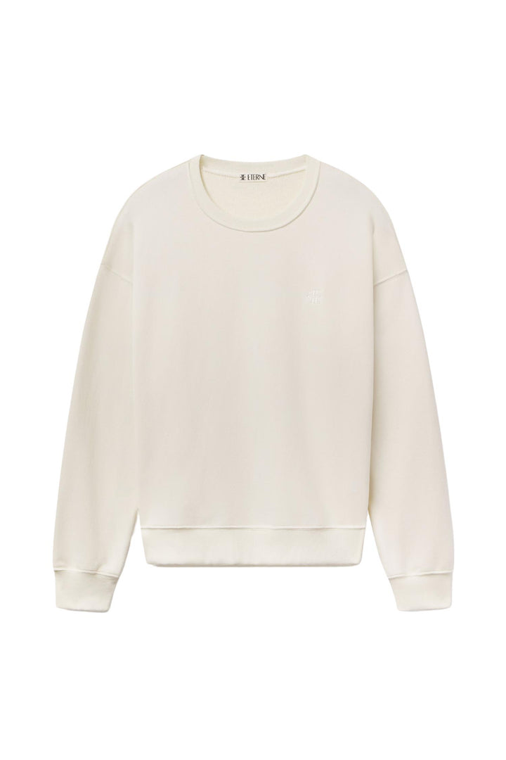 Oversized Crewneck Sweatshirt Cream