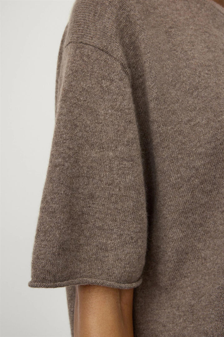 Cila Cashmere T-Shirt Truffle
