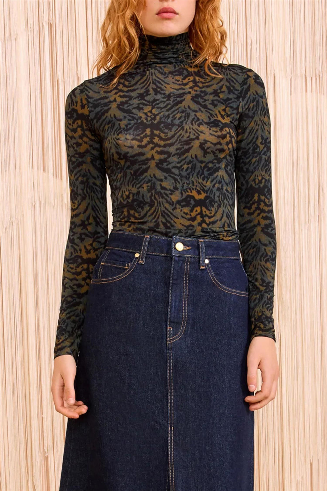 Aurelia Long Sleeve Turtleneck Desert Jasper