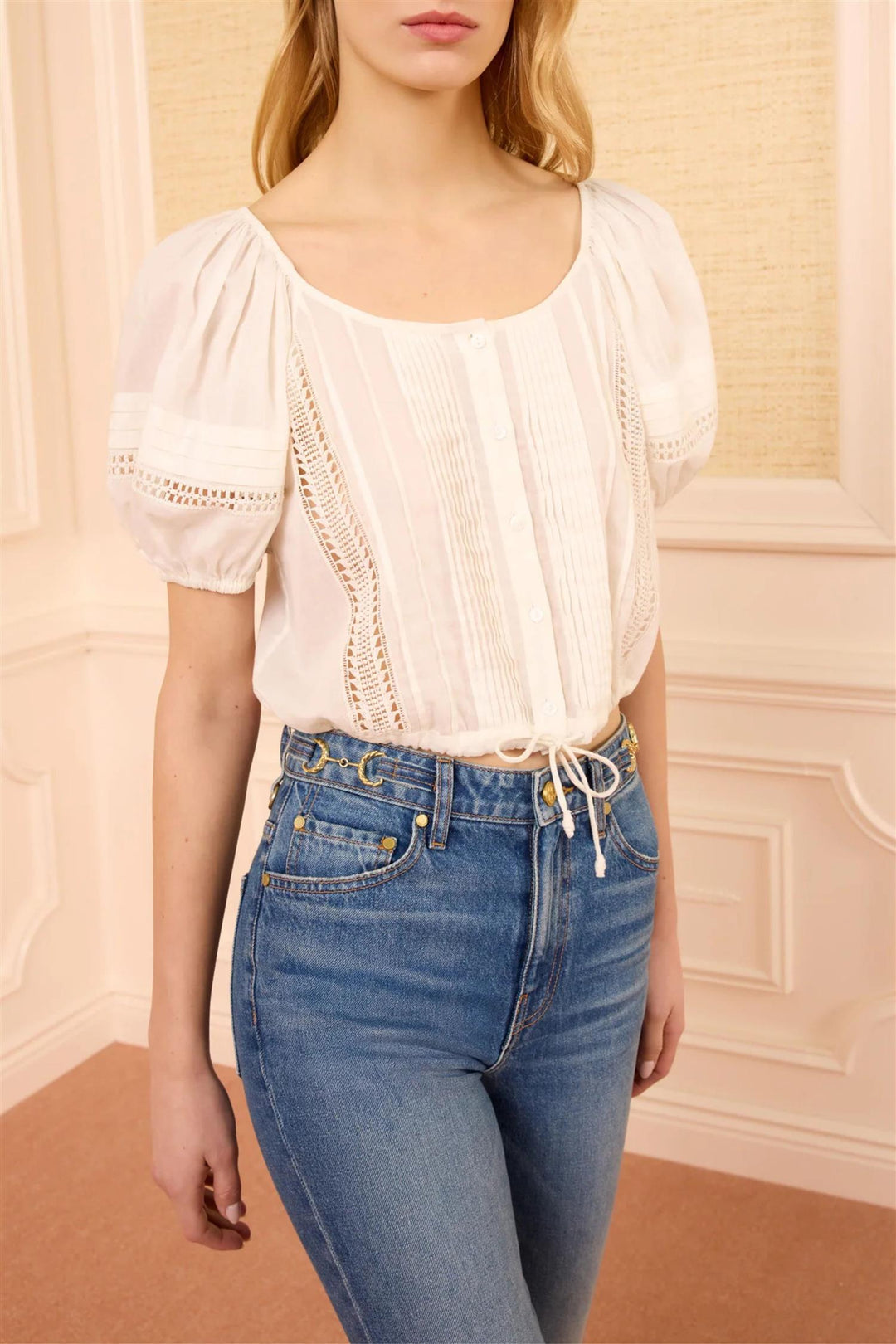 Clara Short Sleeve Top Pristine