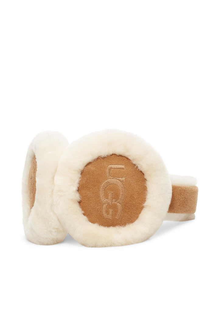 Embroidered Logo Earmuff Chestnut