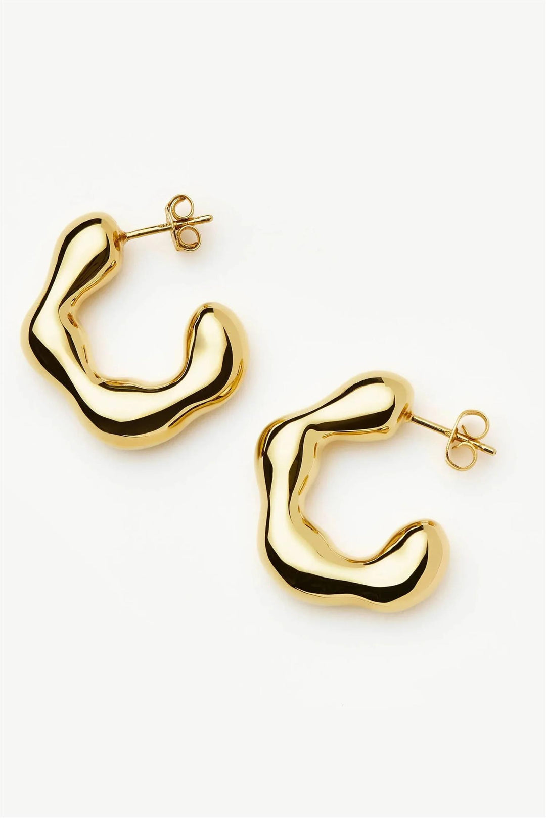 Eny Puffy Medium Hoop Earrings