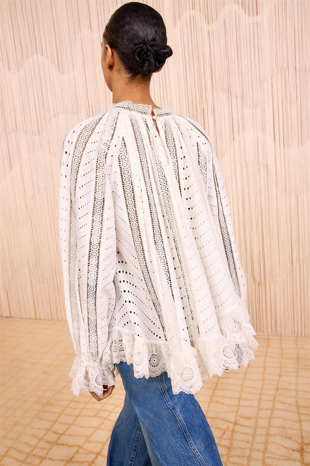 Marcella Asymmetrical Blouse Pristine