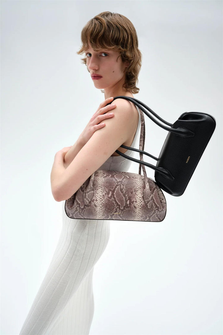Oyster Shoulder Bag Ash Snake