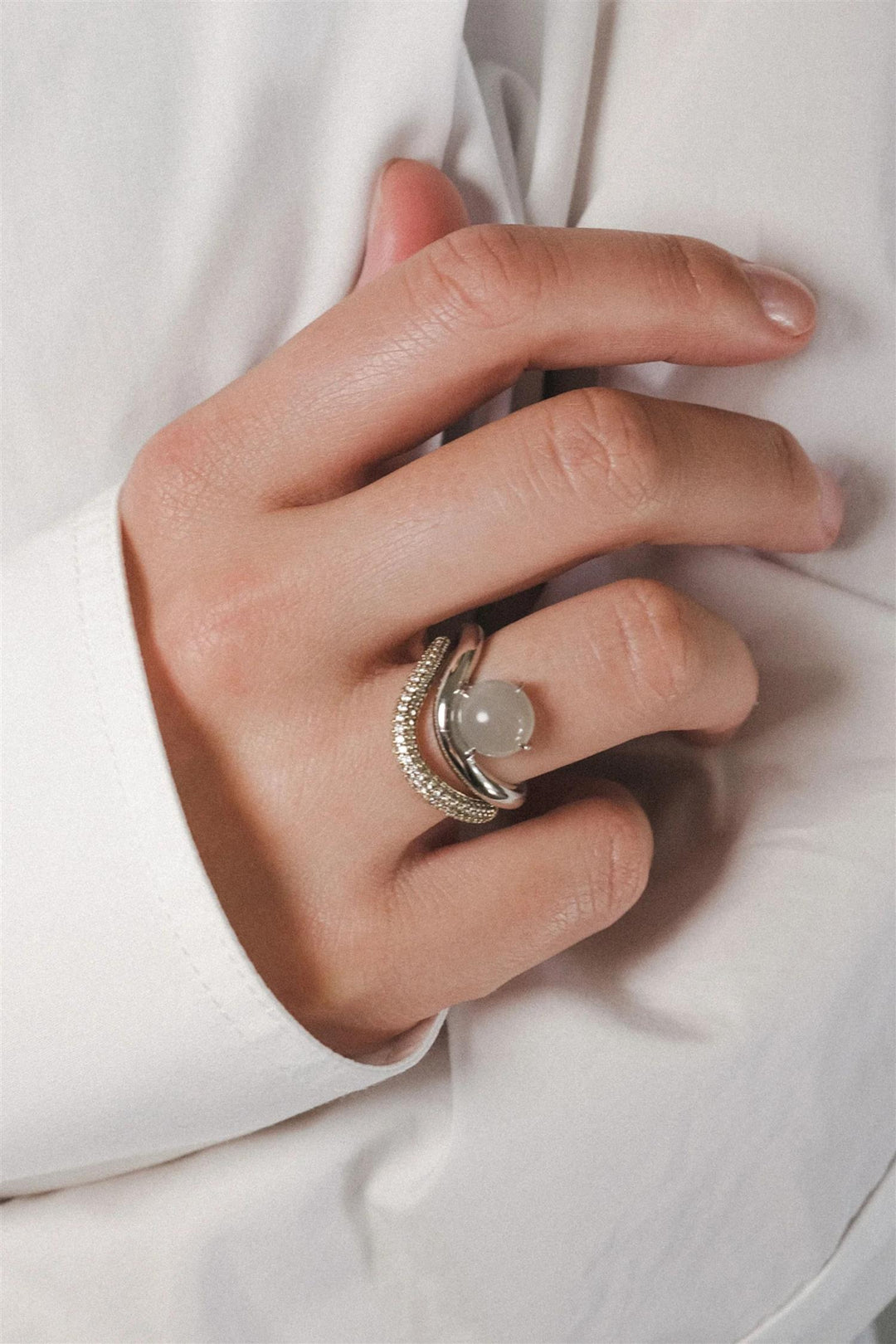 Band Ring I Moonstone
