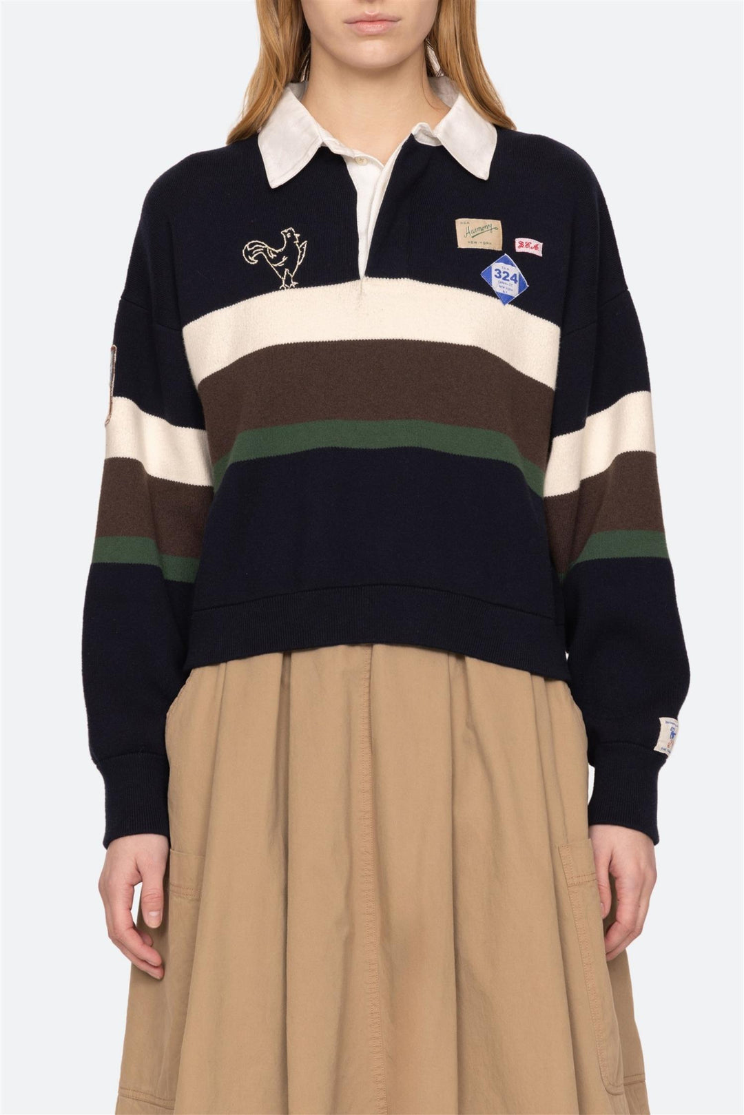 Arther Varsity Knit Rugby Shirt