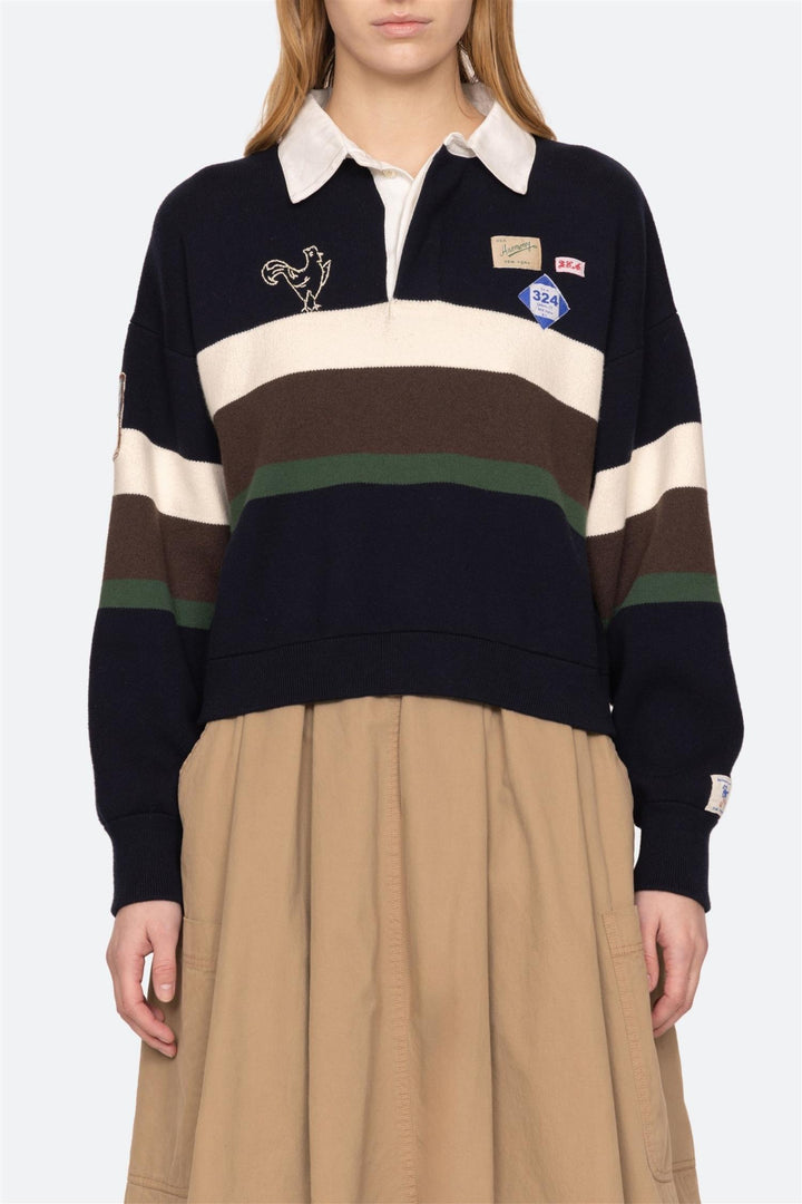 Arther Varsity Knit Rugby Shirt