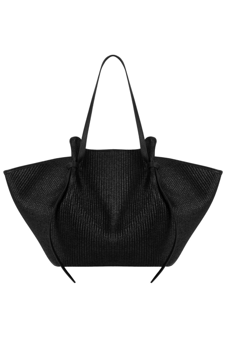 XL Mochi Black Woven Raffia