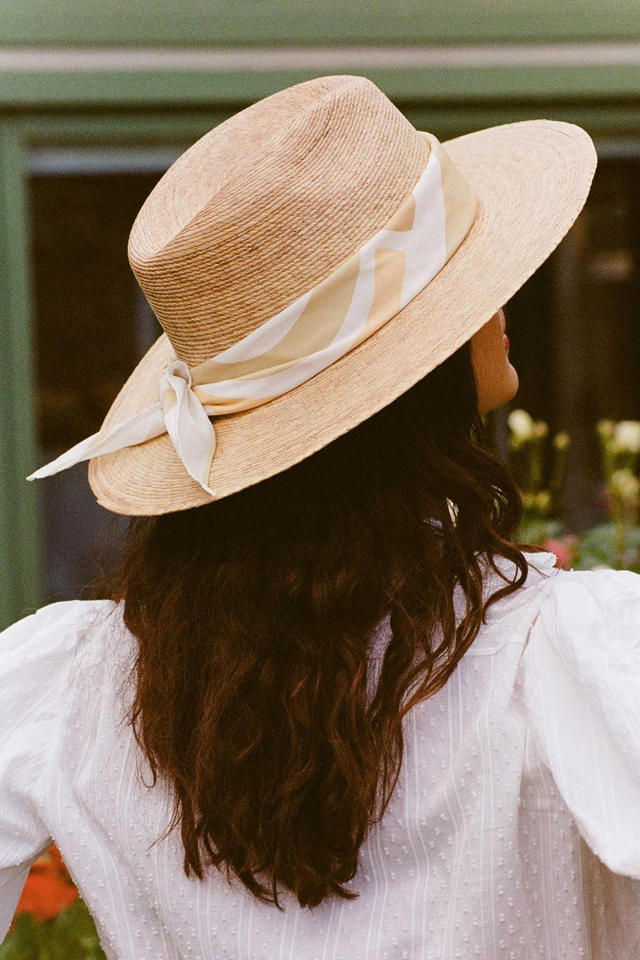 Palma Fedora Straw Natural