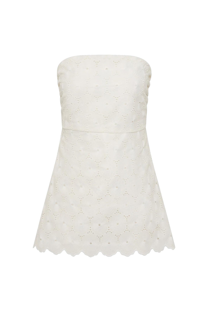 Pamina Top Dolce Broderie White